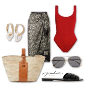 Sunny Escape outfit flat lay